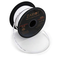 Load image into Gallery viewer, Zarivy 100 Feet 16 Gauge 2 Conductors Red Black Wire with Fire Resistant CL2 White Jacket, 16 AWG Electrical Hookup Wire LED Strips Extension Cord Cable for LED Ribbon Lamp Tape Lighting
