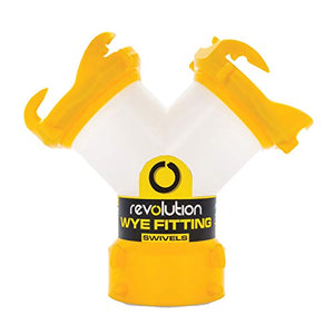 Camco 39629 Revolution Translucent Wye Fitting -Connects Two Sewer Hoses with Lug Fittings the Same Dump Station, Odor Tight Connection