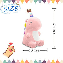 Load image into Gallery viewer, 1Pcs Dinosaur Plush Toys, Cute Stuffed Animal Toy, Soft Dinosaurs Plush Doll Gifts for Kids Toddlers Adults Birthday Gifts Perfect Present (Pink)
