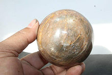 Load image into Gallery viewer, Crystal, 515G Natural Black Moonstone Crystal Polished Sphere Ball K12
