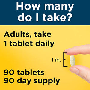 Nature Made Multivitamin For Him, Men's Multivitamin for Daily Nutritional Support, 90 Tablets, 90 Day Supply