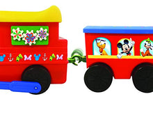Load image into Gallery viewer, Kiddieland Toys Limited Battery-Powered Mickey Choo with Caboose &amp; Tracks Ride On,Multi,9.5 x 14.25 x 31.5 inches
