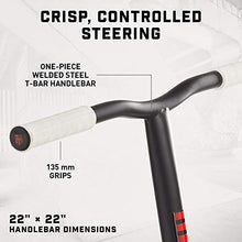 Load image into Gallery viewer, Mongoose Rise 100 Youth and Adult Freestyle Kick Scooter, High Impact 110mm Wheels, Bike-Style Grips, Lightweight Alloy Deck, White/Red
