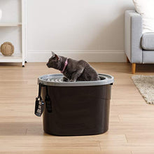 Load image into Gallery viewer, IRIS USA Top Entry Cat Litter Box with Cat Litter Scoop TECL-20
