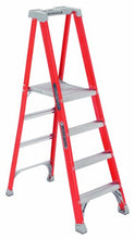 Load image into Gallery viewer, Louisville Ladder 12-Foot Fiberglass Pro Platform Ladder with Extended Rail, 300-Pound Capacity, Type IA, FXP1712
