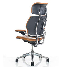 Load image into Gallery viewer, Humanscale Freedom Task Chair with Headrest | Graphite Frame, Corde 4 Black Fabric Seat | Height-Adjustable Duron Arms | Standard Foam Seat, Hard Casters, and 5&quot; Cylinder
