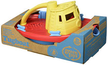 Load image into Gallery viewer, Green Toys Tugboat, Yellow/Red/Blue CB - Pretend Play, Motor Skills, Kids Bath Toy Floating Pouring Vehicle. No BPA, phthalates, PVC. Dishwasher Safe, Recycled Plastic, Made in USA.
