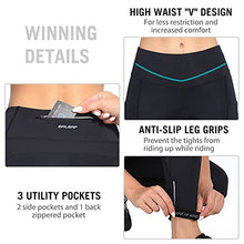 Load image into Gallery viewer, BALEAF Women&#39;s Cycling Pants 4D Padded Bike Pants Compression Leggings Warm Biking Tights Bicycle Biker Riding Pockets Black S
