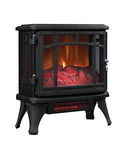 Duraflame Electric Infrared Quartz Fireplace Stove, Black