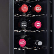 Load image into Gallery viewer, KORBAR – 5 Funny Reusable Silicone Caps Stoppers +1 Pourer, For Wine Bottle - Perfect Gift Accessory

