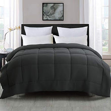 Load image into Gallery viewer, COSYJOY All-Season Queen Size Soft Down Alternative Quilted Comforter Grey Down Alternative Comforter Hotel Collection Reversible Duvet Insert with Corner Tabs,Warm Fluffy Hypoallergenic
