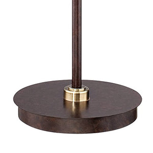 Calyx Industrial Downbridge Floor Lamp Bronze Cognac Glass Dimmable Antique LED Edison Bulb for Living Room Reading Office - Franklin Iron Works