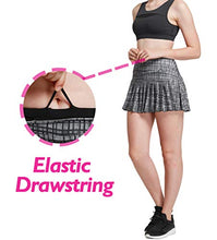 Load image into Gallery viewer, Women Pleated Tennis Skirt with Pocket Plaid Skirts Soft Girl Aesthetic Clothes Bellis M
