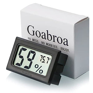 Goabroa Mini Hygrometer Thermometer Digital Indoor Humidity Gauge Monitor with Temperature Meter Sensor Fahrenheit (℉)