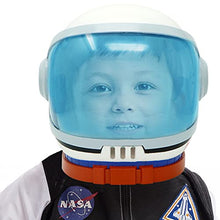 Load image into Gallery viewer, Astronaut Helmet, Space Helmet with Blue Movable Visor, Party Costume, School Classroom Dress Up, Pretend Role Play Party Supplies, Kids Christmas Toys Birthday Gifts, Blue and Orange
