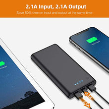 Load image into Gallery viewer, Portable Charger Power Bank 25800mAh Huge Capacity External Battery Pack Dual Output Port with LED Status Indicator Power Bank for iPhone, Samsung Galaxy, Android Phone,Tablet &amp; etc（Black）
