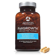 Load image into Gallery viewer, FoliGROWTH Ultimate Hair Nutraceutical – Get Thicker Hair, Reverse Diffuse Thinning Guaranteed - Gluten Free, Vegetarian, 3rd Party Tested - High Potency Biotin, Hair Loss Supplement, Hair and Nails
