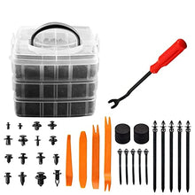 Load image into Gallery viewer, 620 Pcs Car Retainer Clips &amp; Plastic Fasteners Kit Fender Rivet Clips 16 Most Popular Sizes Auto Push Pin Rivets Set

