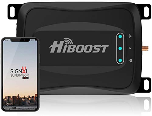 HiBoost Cell Signal Booster for RV, SUV, Vehicle, Van, Compatible All US Carriers- AT&T Sprint Verizon T-Mobile 2G 3G 4G LTE Cell Phone Booster