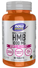 Load image into Gallery viewer, NOW Sports Nutrition, HMB (β-Hydroxy β-Methylbutyrate), Double Strength 1,000 mg, 90 Tablets, Off White
