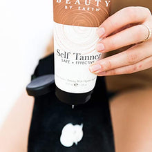 Load image into Gallery viewer, Self Tanner Face &amp; Body - With Organic Aloe Vera &amp; Shea Butter, Sunless Tanning Lotion, Buildable Light, Medium or Dark Tan - Tanning Mitt Applicator Set, Exfoliating Gloves, Mitt for Body and Face
