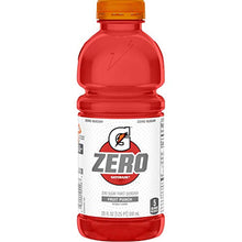 Load image into Gallery viewer, Gatorade G Zero Thirst Quencher, Fruit Punch, 20oz Bottles Pack of 8
