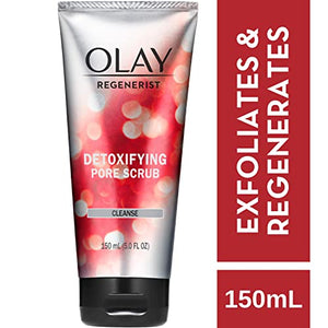 Olay Regenerist Micro-Sculpting Cream Face Moisturizer with Hyaluronic Acid & Niacinamide (1.7 Oz) + Olay Regenerist Pore Scrub Cleanser (5.0 Oz) Skin Care Gift Set