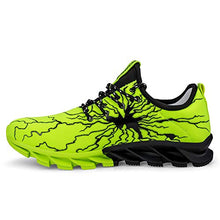 Load image into Gallery viewer, MEINIANGUAN Kids Shoes Non Slip Youth Tennis Shoes Lightweight Lace-up Athletic Sports Running Walking Gym Shoes for Boys Girls Green 5 Big Kid
