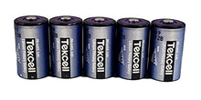 Load image into Gallery viewer, 5 Tekcell SB-AA02 14250 1/2 AA 3.6 Volt Lithium Batteries
