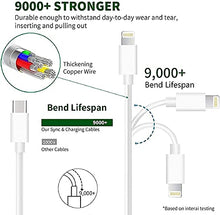 Load image into Gallery viewer, iPhone Fast Charger Cable【Apple MFi Certified】20W PD USB C Wall Charger Type C Power Adapter Lightning Cable Fasting Charging Plug Compatible with iPhone 13/12 Pro/11/XS/Max/XR/X/8 Plus/SE 2020, iPad
