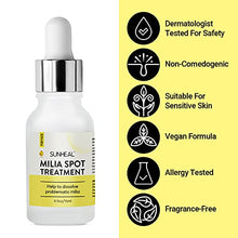 Load image into Gallery viewer, Milia Remover Milia Spot Treatment Helps Dissolve and Reduce Milia in 4 weeks with natural ingredients 0.5 oz by SUNHEAL
