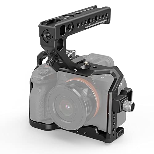 SMALLRIG Camera Cage Kit Master Kit for Sony Alpha 7S III / A7S III / A7S3 with HDMI Cable Clamp, NATO Rail, NATO Top Handle - 3009