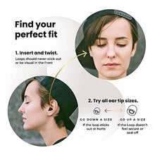 Load image into Gallery viewer, Loop Quiet Noise Reduction Earplugs – Super Soft, Reusable Hearing Protection in Flexible Silicone for Sleep, Noise Sensitivity &amp; Flights - 8 Ear Tips in XS/S/M/L – 27dB Noise Cancelling – Black
