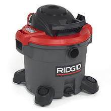 Load image into Gallery viewer, RIDGID 50323 1200RV Wet Dry Vacuum, 12-Gallon Shop Vacuum with 5.0 Peak HP Motor, Casters, Pro Hose, Drain, Blower Port, Accessory Storage
