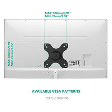 Load image into Gallery viewer, WALI TV Wall Mount Articulating LCD Monitor Full Motion 14" Extension Arm Tilt Swivel for Most 13" 15" 17" 19" 20" 22" 23" 24" 26" 27" 30" LED TV Flat Panel Screen with VESA 100x100,75x75 1330LM
