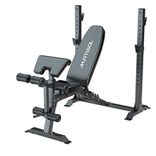 Load image into Gallery viewer, Murtisol Olympic Weight Bench, 5-Level Adjustable for Weight-Lifting&amp;Full-Body Workout, 265lbs Weight Capacity, for Home use Indoor, Black
