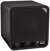 Load image into Gallery viewer, Polk Audio HTS 10 Powered Subwoofer with Power Port Technology | 10” Woofer, up to 200W Amp | For the Ultimate Home Theater Experience | Modern Sub that Fits in any Setting | Washed Black Walnut
