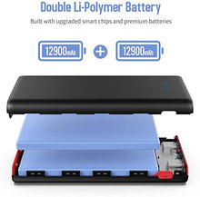 Load image into Gallery viewer, Portable Charger Power Bank 25800mAh, Ultra-High Capacity Fast Phone Charging with Newest Intelligent Controlling IC, 2 USB Ports External Cell Phone Battery Pack for iPhone,Samsung Android,Table etc
