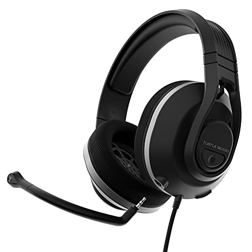 Turtle Beach Recon 500 Multiplatform Gaming Headset for Xbox Series X, Xbox Series S, Xbox One, PS5, PS4, PlayStation, Nintendo Switch, Mobile, & PC with 3.5mm - 60mm Dual Drivers, Memory Foam - Black
