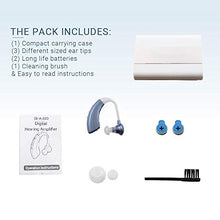 Load image into Gallery viewer, Britzgo Digital Hearing Aid Amplifier Bha-220, 500hr Battery Life,"fda Approved", Blue, Blue, 5 Ounce
