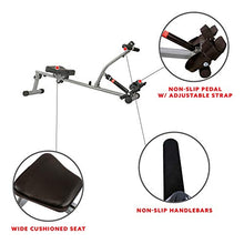 Load image into Gallery viewer, Sunny Health &amp; Fitness SF-RW1205 Rowing Machine Rower w/ 12 Level Adjustable Resistance, Digital Monitor and 220 LB Max Weight
