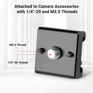 simorr Portable Selfie Stick Tripod with Bluetooth 3375+SmallRig Cold Shoe Mount Adapter (2pcs Pack) with 1/4"-20 Thread for Camera Cage Flash LED Moniter - 2060