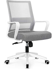 Load image into Gallery viewer, NEO CHAIR Office Chair Ergonomic Desk Chair Mesh Computer Chair Lumbar Support Modern Executive Adjustable Rolling Swivel Chair Comfortable Mid Black Task Home Office Chair, Grey
