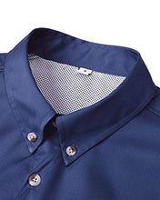 Load image into Gallery viewer, Alimens &amp; Gentle Short Sleeve Outdoor UPF 40+ Breathable Quick Dry Wicking Fabric Fishing Shirt, Blue, X-Large
