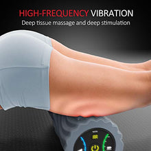 Load image into Gallery viewer, FITINDEX Vibrating Foam Roller 5-Speed , Next Generation Electric Foam Roller for Muscle Recovery, Fitness Deep Tissue Trigger Foam Roller for Post-Workout Pain Relief - Gray
