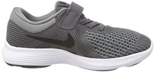 Load image into Gallery viewer, Nike Boy's Revolution 4 (PSV) Running Shoe, Dark Grey/Black-Cool Grey-White, 1.5Y Regular US Little Kid
