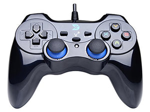 ZD-V+ USB Wired Gaming Controller Gamepad for PC/Laptop Computer(Windows XP/7/8/10) & PS3 & Android & Steam - [Black]