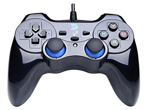 ZD-V+ USB Wired Gaming Controller Gamepad for PC/Laptop Computer(Windows XP/7/8/10) & PS3 & Android & Steam - [Black]
