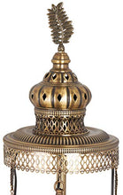 Load image into Gallery viewer, (16 Colors) Demmex 2020-3 Big Globes Magnificent Handmade Turkish Moroccan Mosaic Tiffany Table Desk Bedside Lamp Lampshade Night Accent Mood Light for North American Use, 31" Height (Blue-Green)
