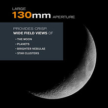 Load image into Gallery viewer, Celestron - AstroMaster 130EQ-MD Newtonian Telescope - Reflector Telescope for Beginners - Fully-Coated Glass Optics - Adjustable-Height Tripod - BONUS Astronomy Software Package
